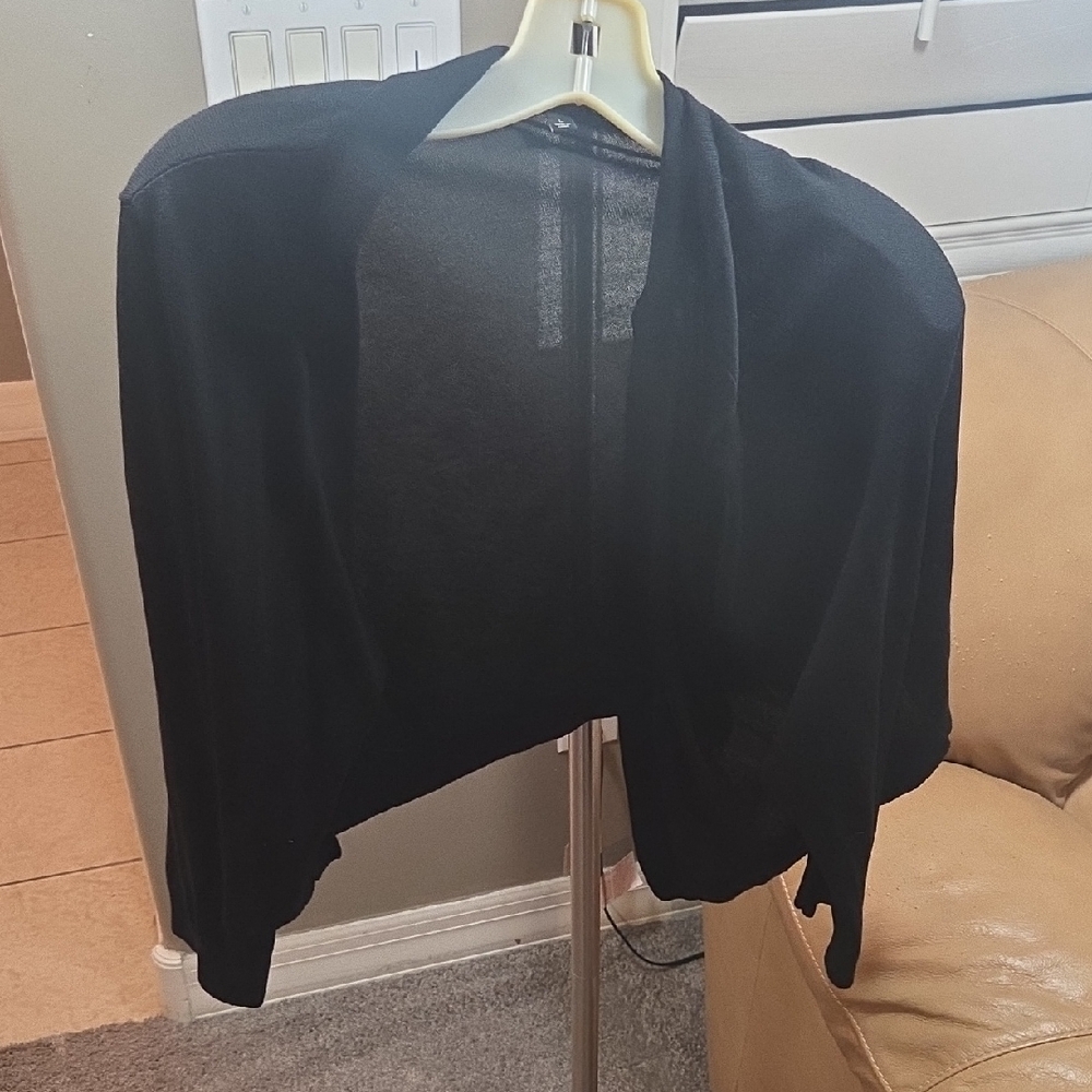Talbots Black Open Front Cardigan – Women’s Size Large